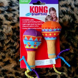 Kong Cat Toy Scrattles Acoustic w Catnip  New!